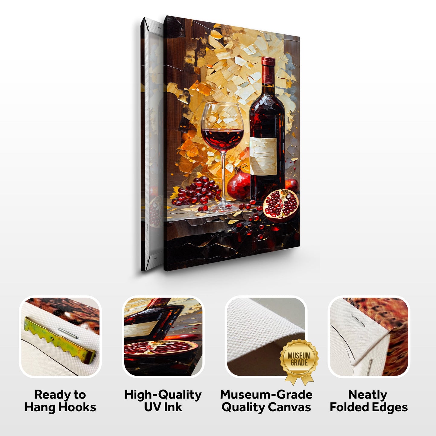 Vinous Harvest Wine Canvas Wall Art
