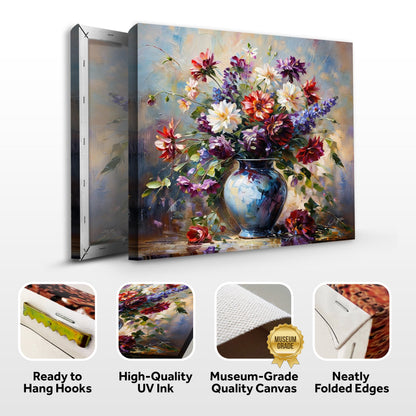 Flore Symphony Floral Bouquet Canvas Wall Art