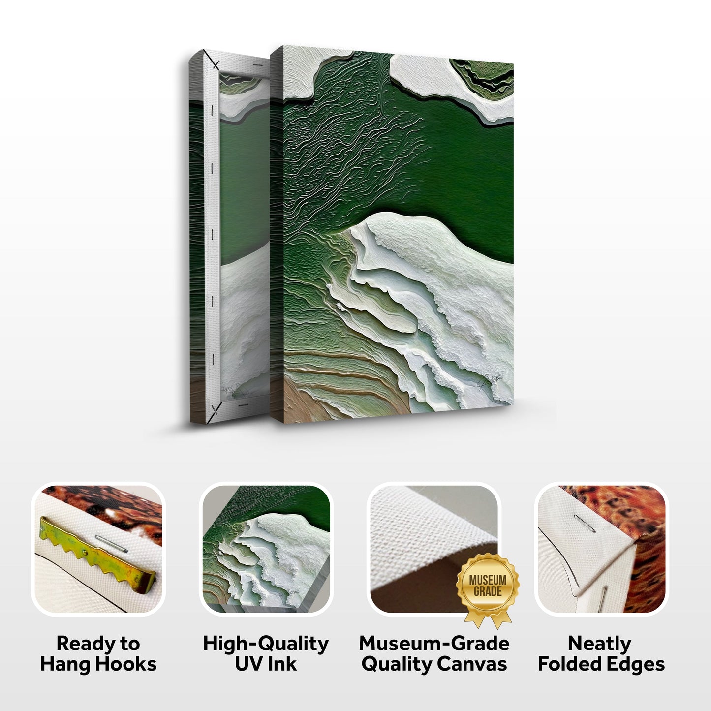 Verdant Cliffs Landscape Canvas Wall Art