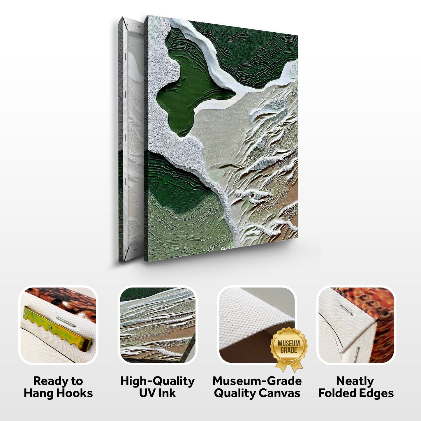 Verdant Cliffs III Nature Canvas Wall Art