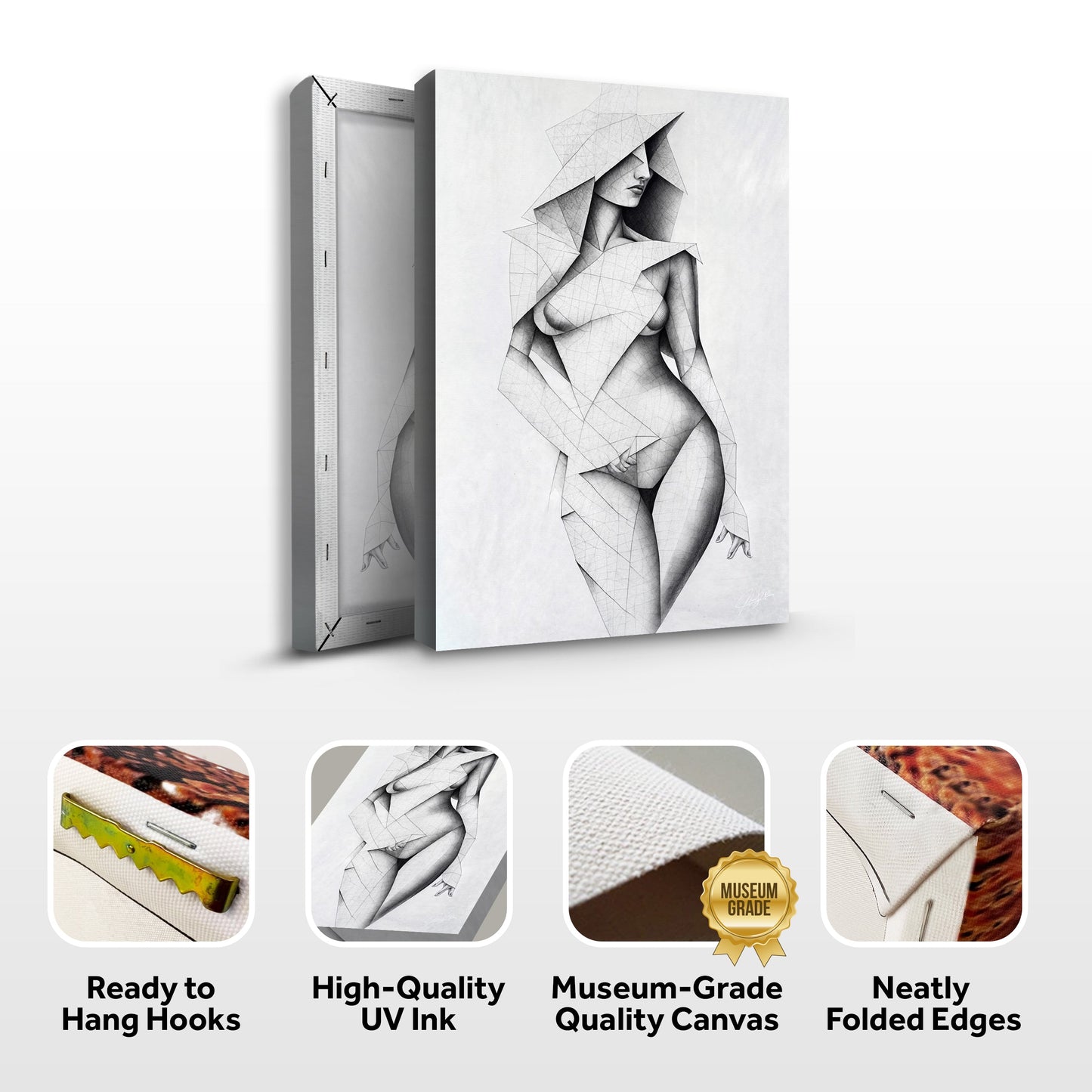 Tangible Point Geometric Figure Canvas Wall Art