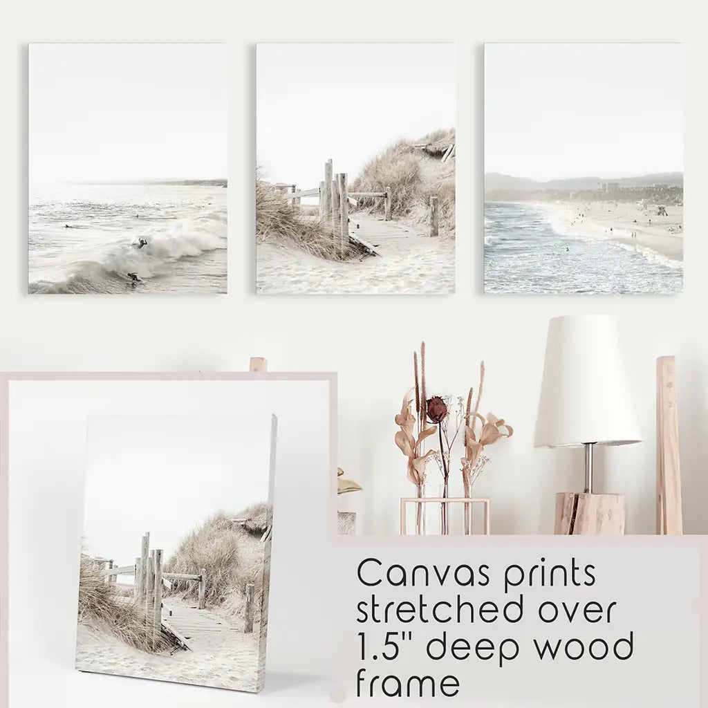 Rustic Farm Wall Art, Cows Barn Sunflowers 3 Piece Set