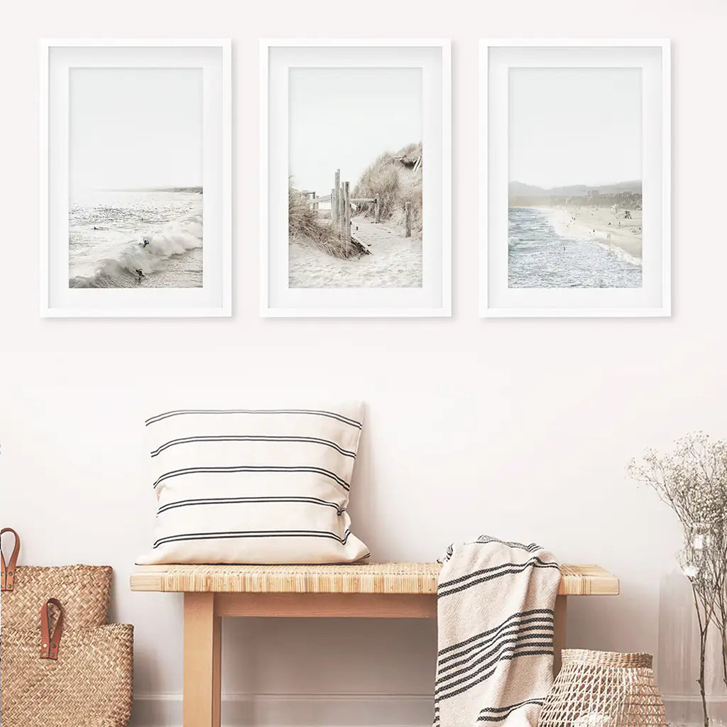 Rustic Farm Wall Art, Cows Barn Sunflowers 3 Piece Set