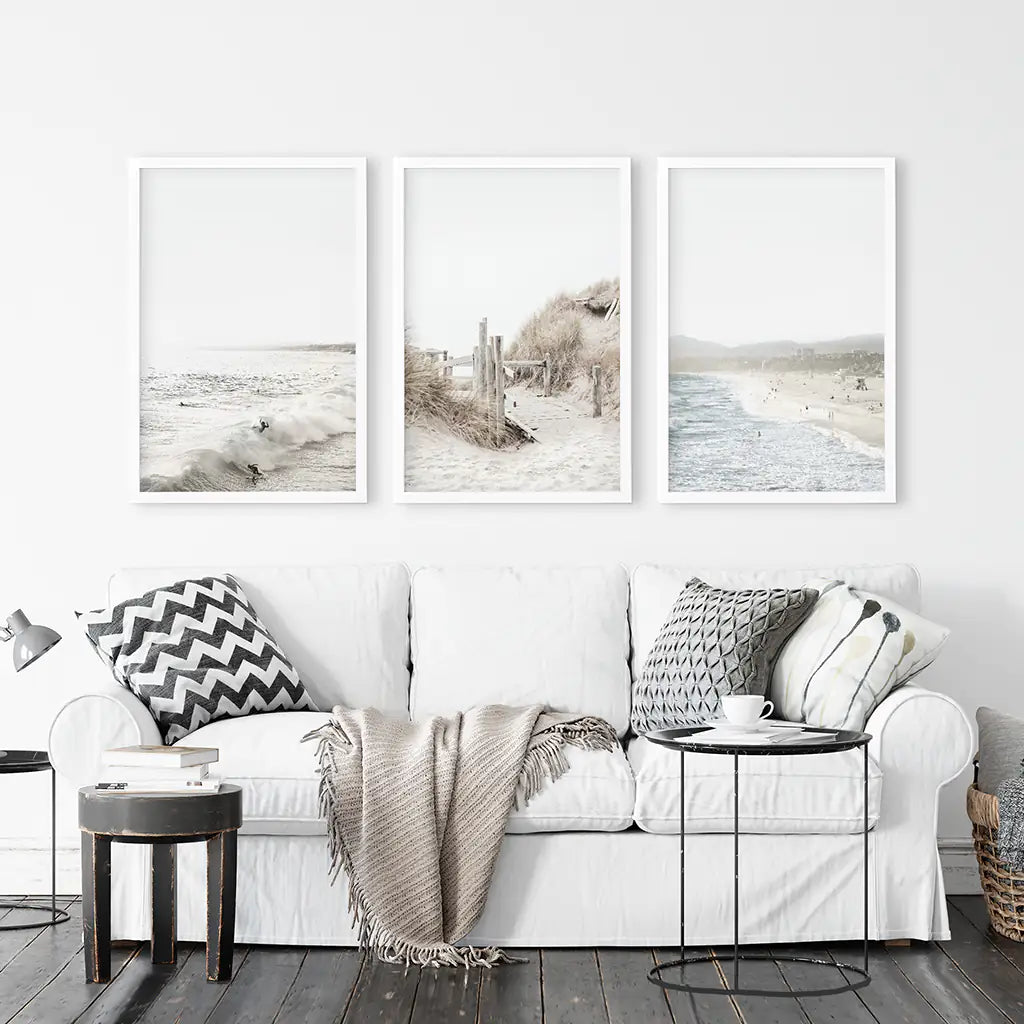 Rustic Farm Wall Art, Cows Barn Sunflowers 3 Piece Set