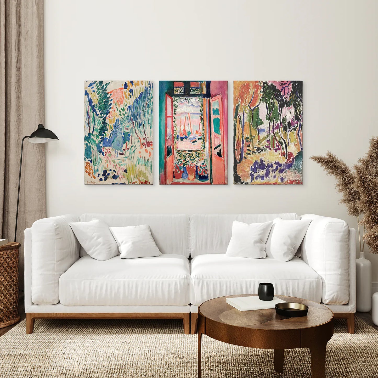 Abstract Painting Wall Art Set of 3 Modern Prints
