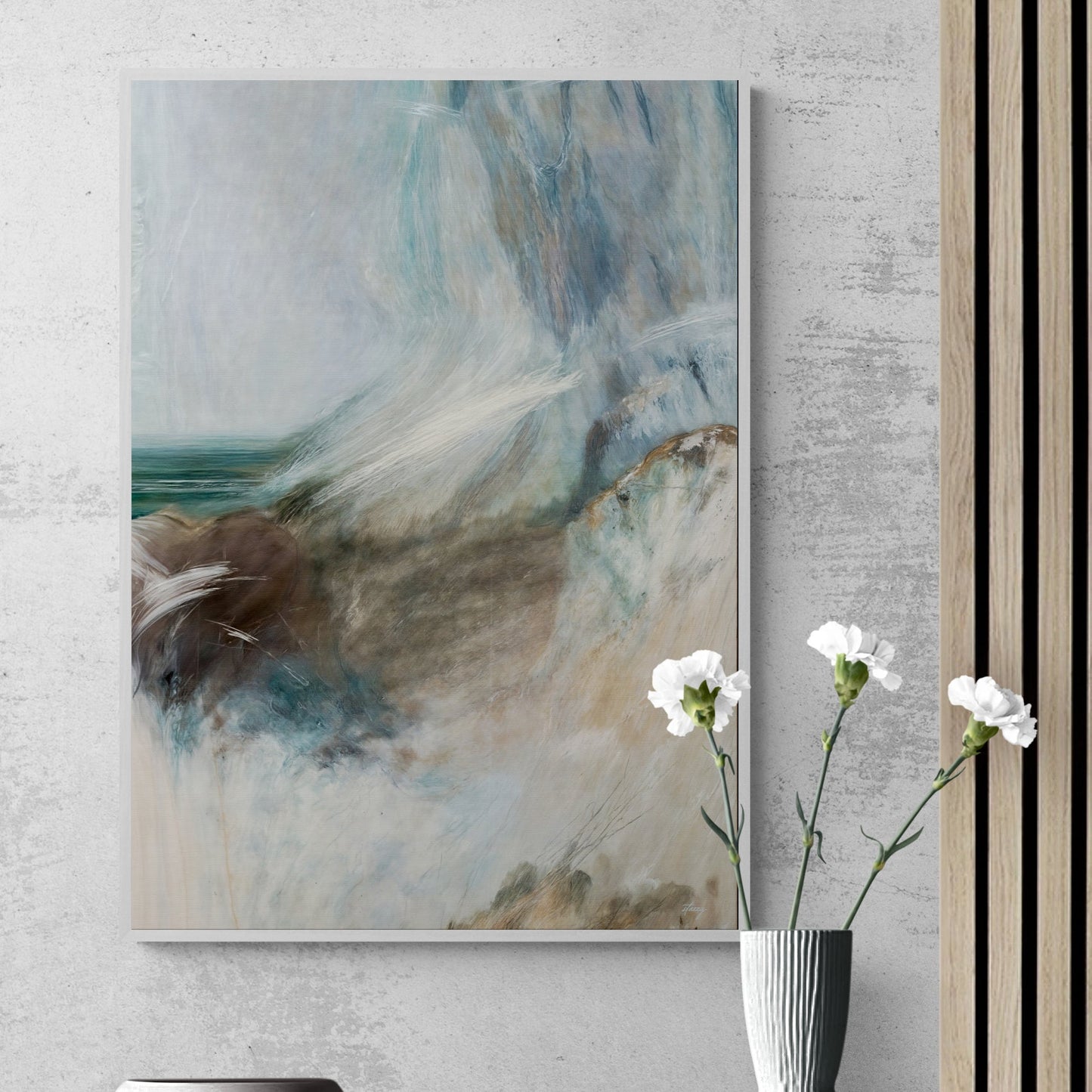 Whispering Coast Coastal Ocean Canvas Wall Art
