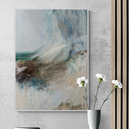Whispering Coast Coastal Ocean Canvas Wall Art
