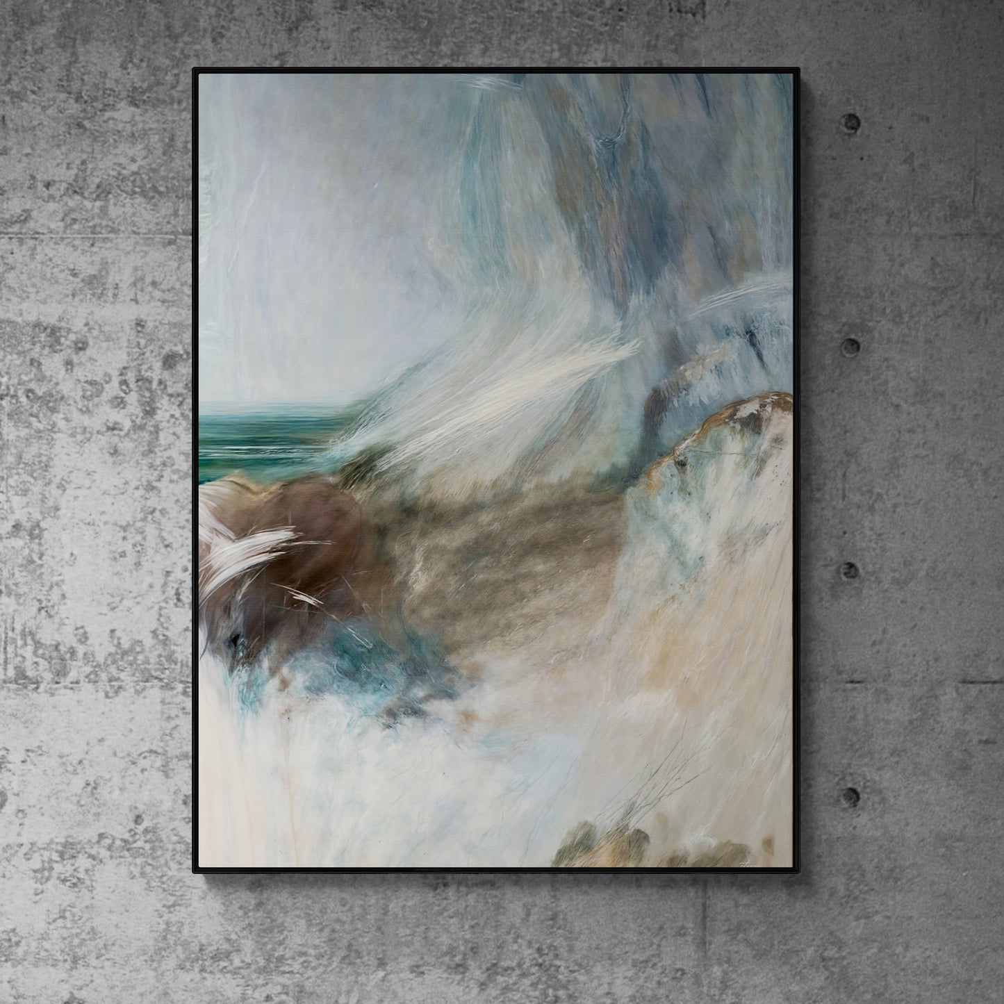 Whispering Coast Coastal Ocean Canvas Wall Art