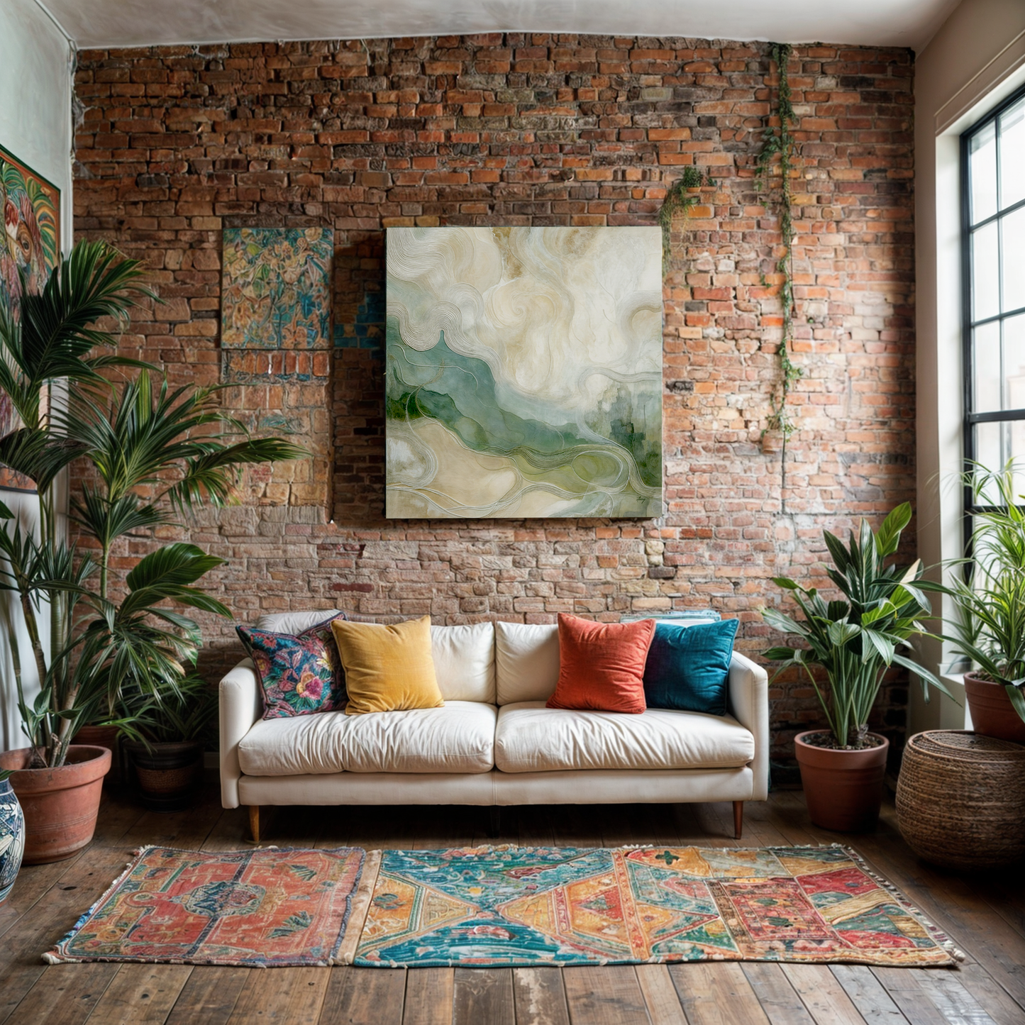 Whispering Currents Nature Canvas Wall Art