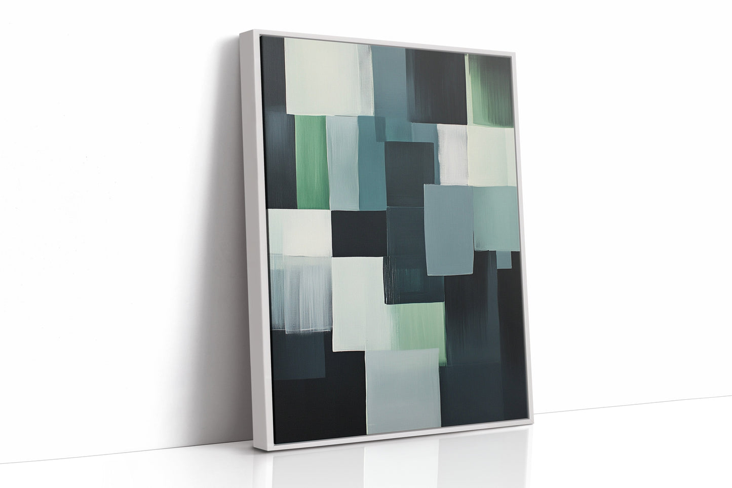 Forest Fade Geometric Abstract Wall Art Print