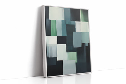 Forest Fade Geometric Abstract Wall Art Print