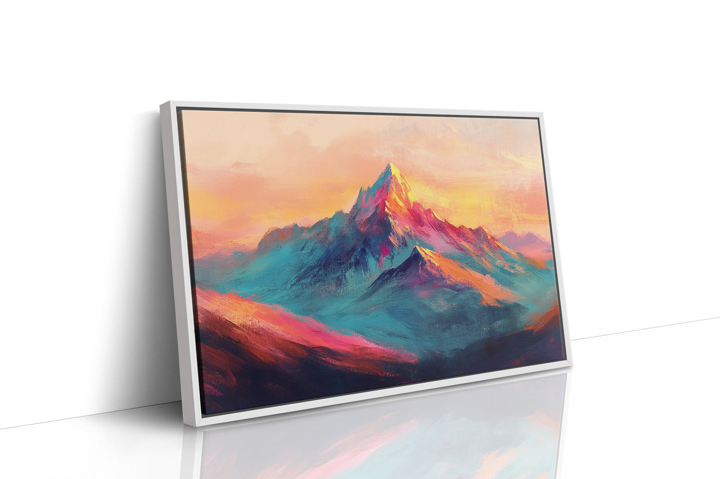 Vibrant Sunset Mountain Landscape Print