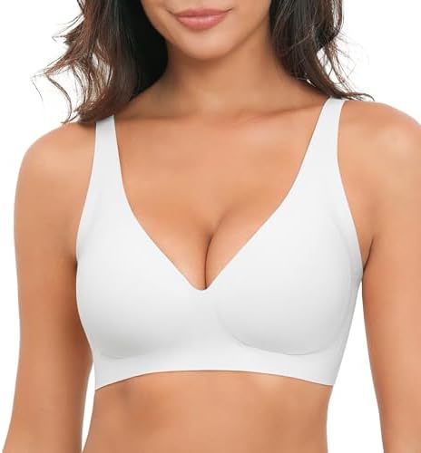 White jelly bra worn by a person on a white background