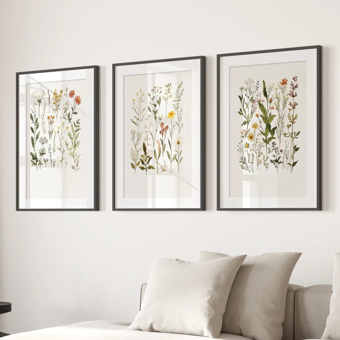 Watercolor Wildflower Nursery Wall Art Set of 3