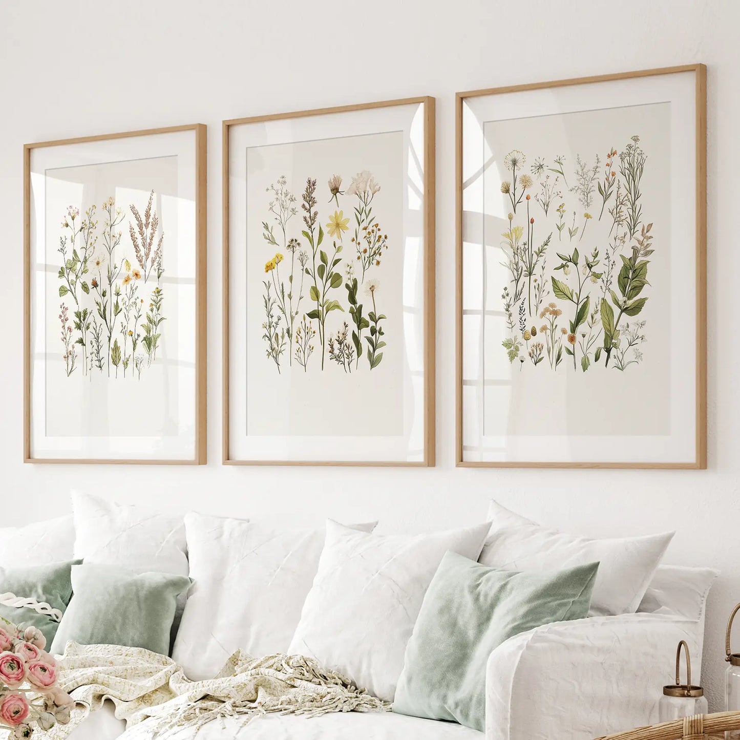 Minimalist Wild Plants Botanical Wall Art Set