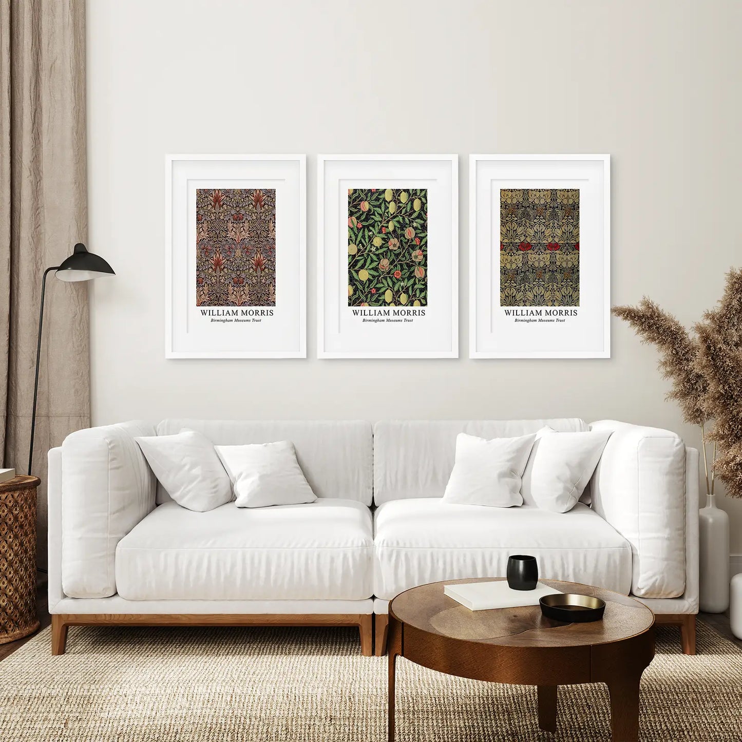 Vintage Floral Wall Art Set of 3 Art Nouveau Prints