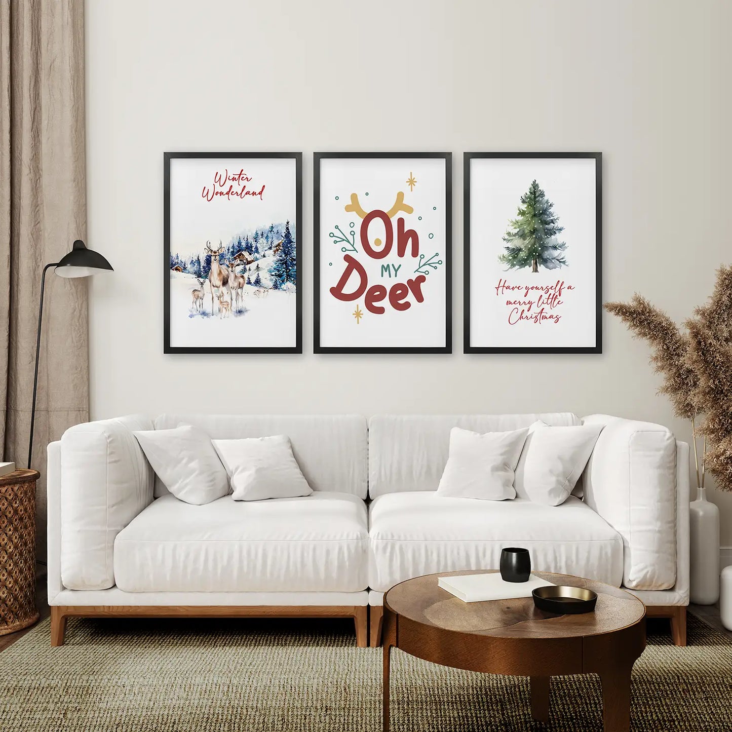 Winter Wonderland Christmas Wall Art Set of 3