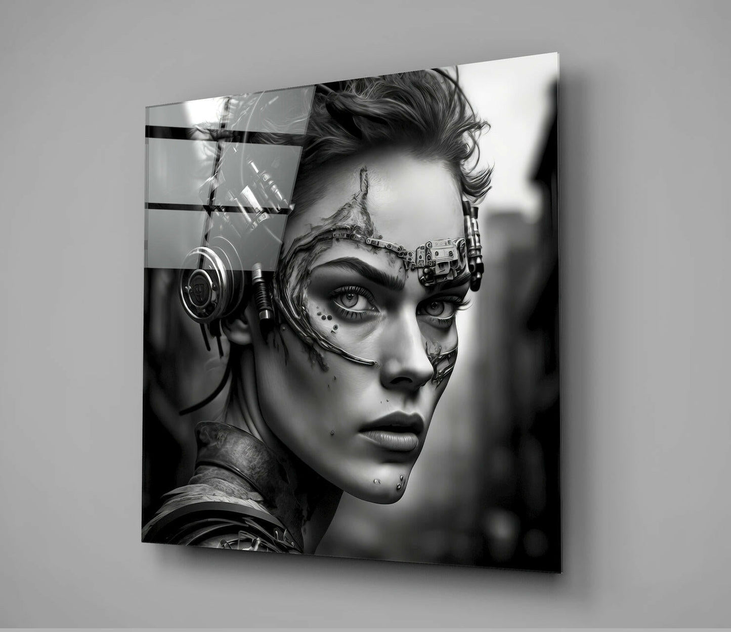 Woman Warrior Glass Wall Art