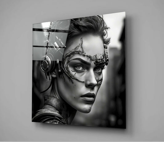 Woman Warrior Glass Wall Art