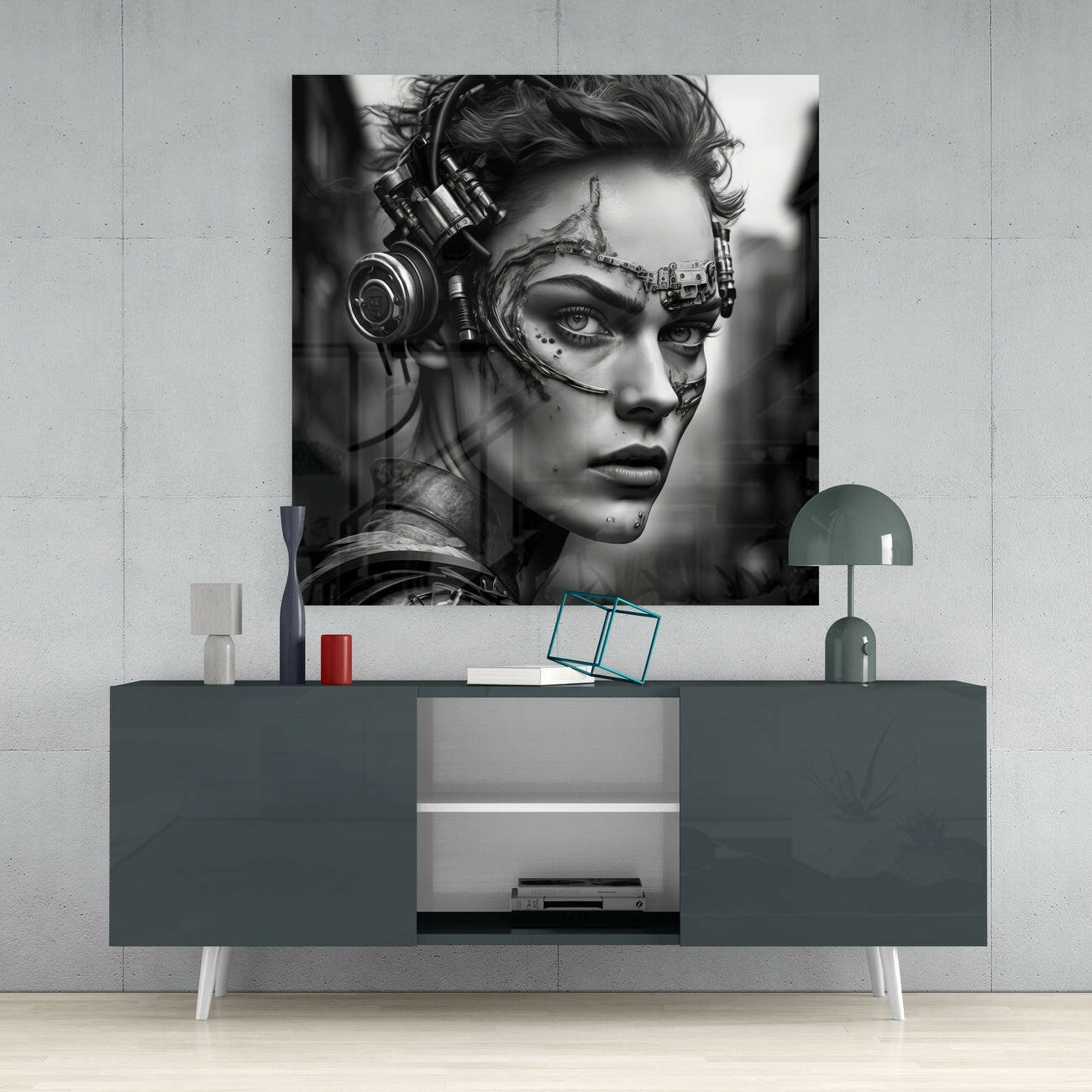 Woman Warrior Glass Wall Art