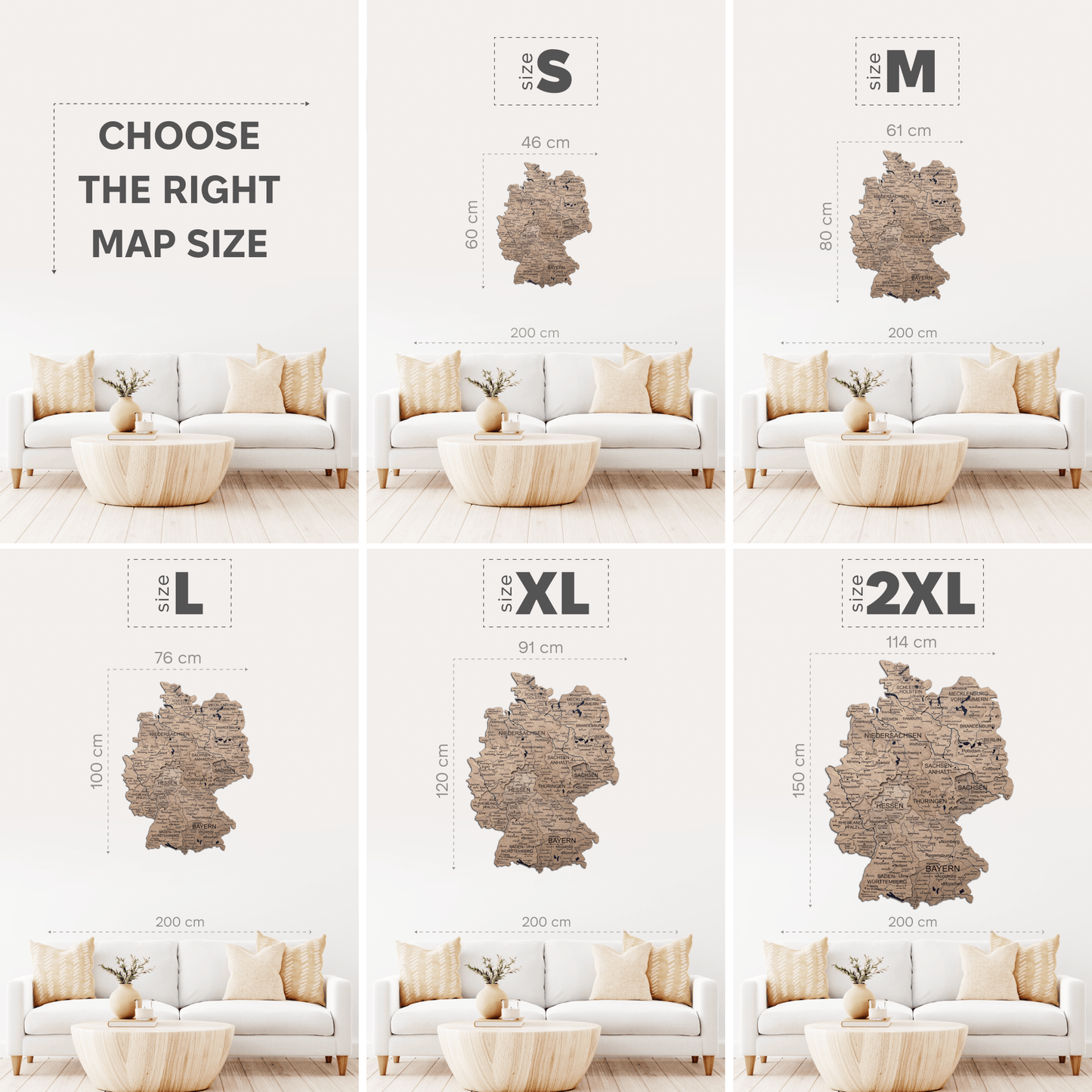 3D Wooden Germany Map Wall Art - Terra