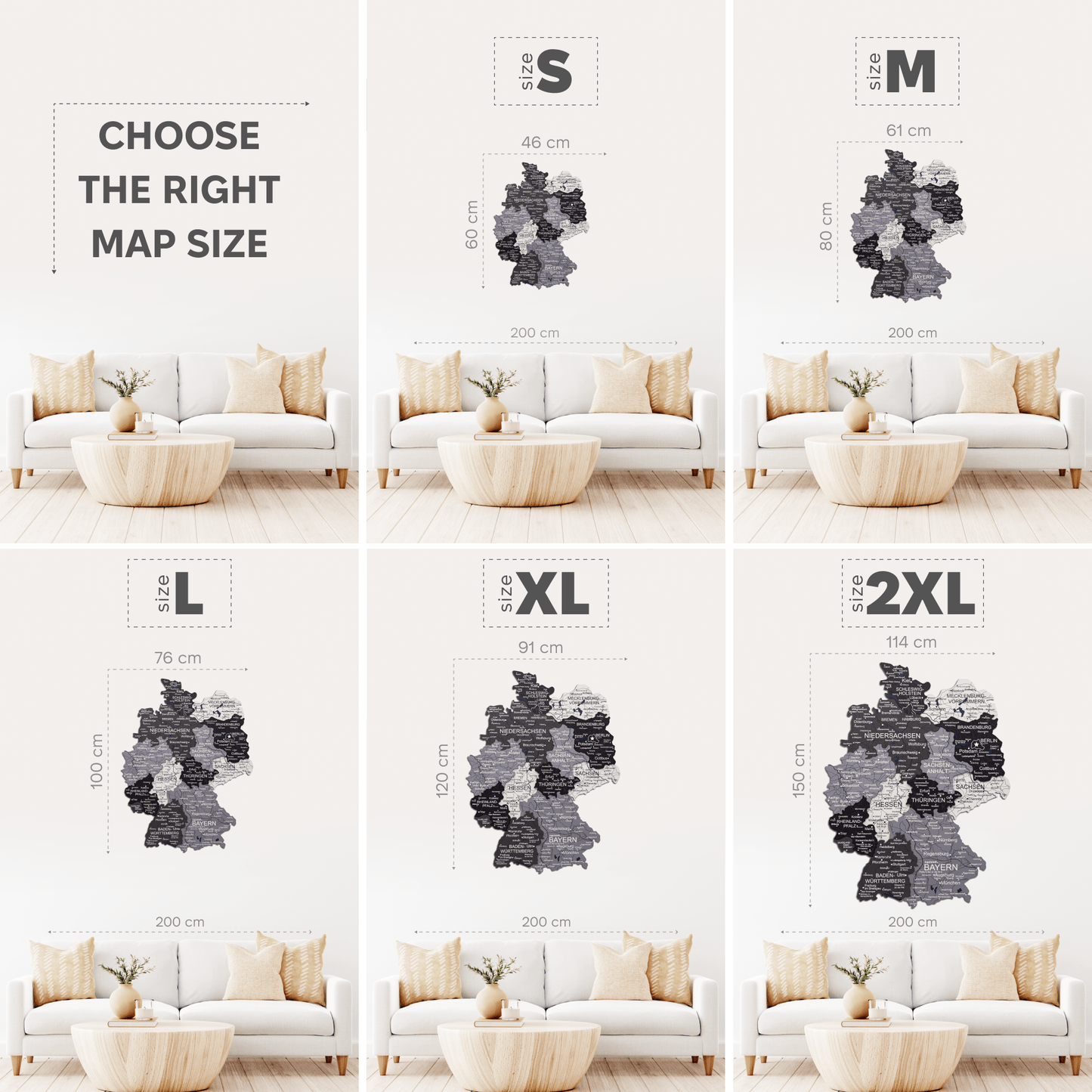 3D Wooden Germany Map Wall Art - Nordik