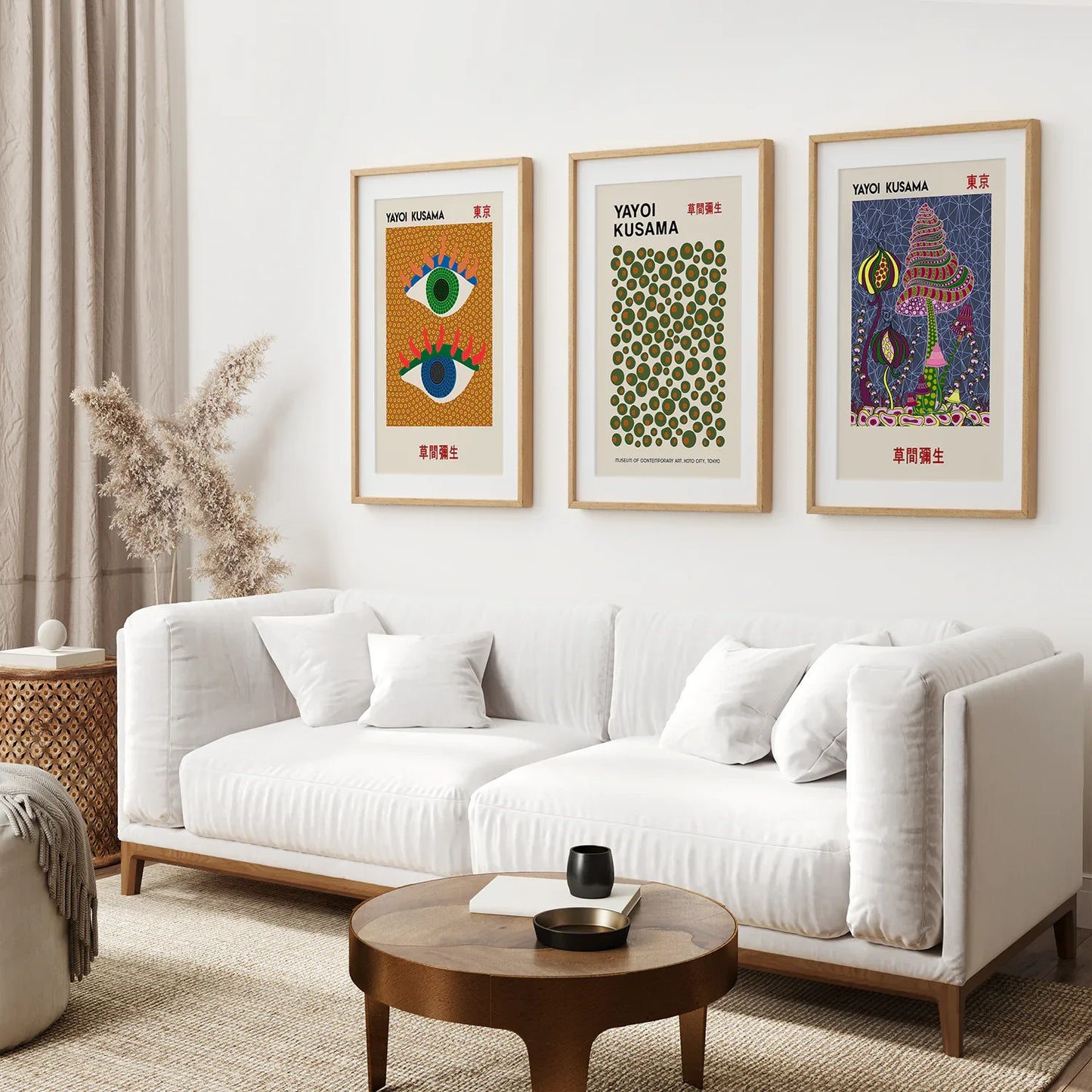 Modern Exhibition Wall Art Set of 3 Museum Prints