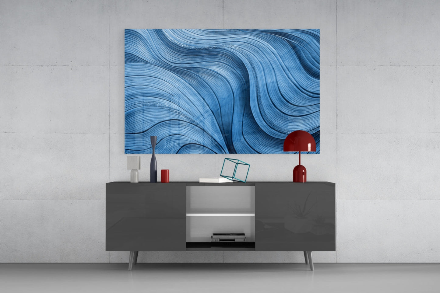 Ocean Waves Glass Wall Art
