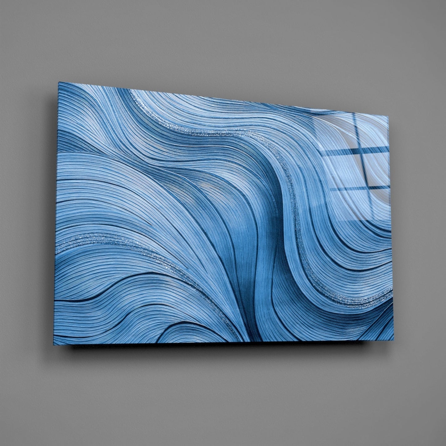 Ocean Waves Glass Wall Art