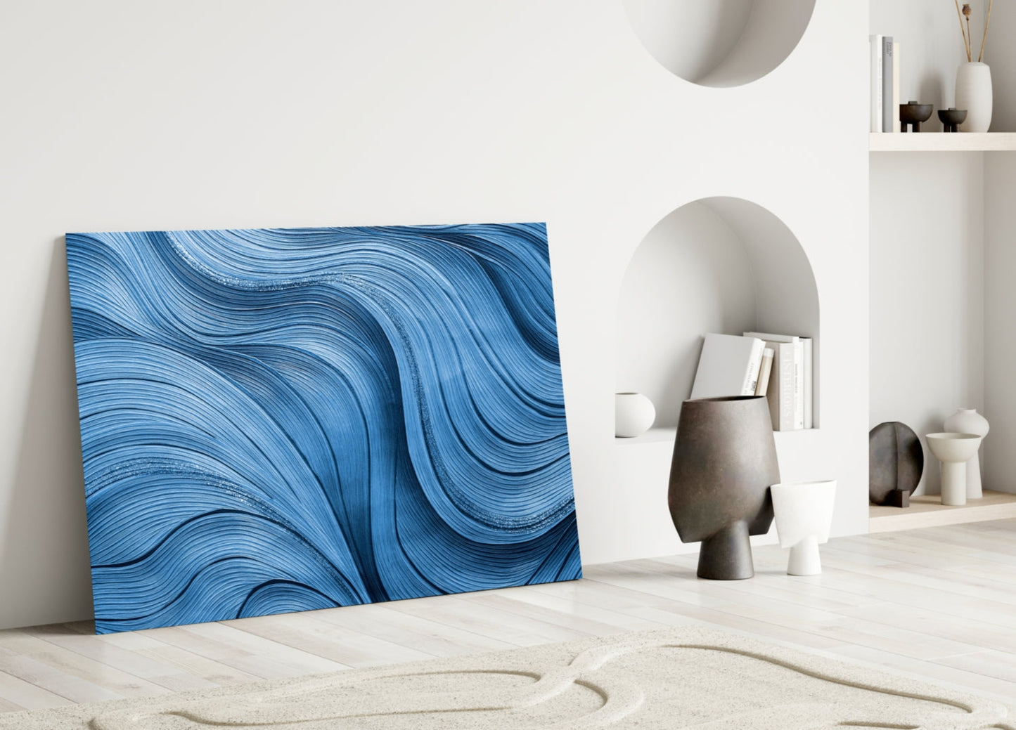 Ocean Waves Glass Wall Art
