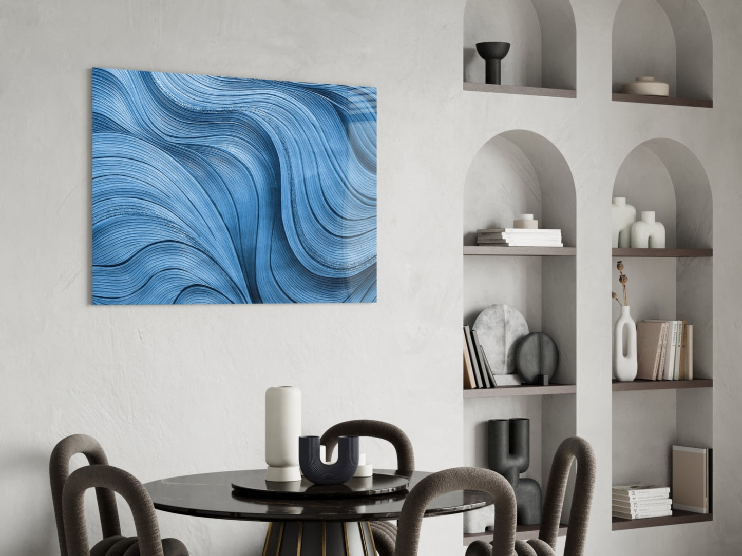 Ocean Waves Glass Wall Art