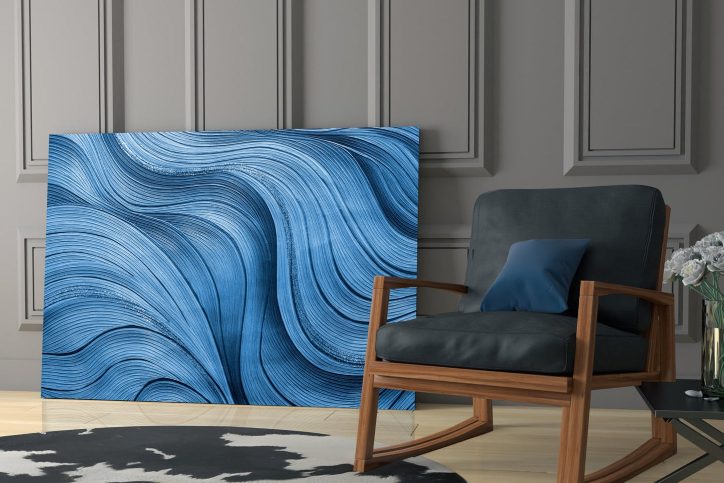 Ocean Waves Glass Wall Art