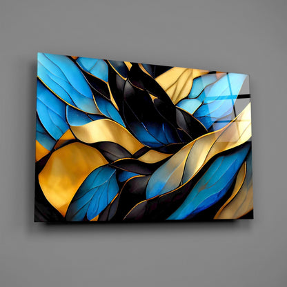Leaves Glass Wall Art