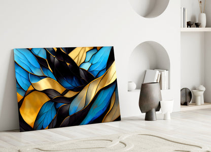 Leaves Glass Wall Art