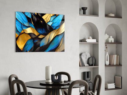 Leaves Glass Wall Art