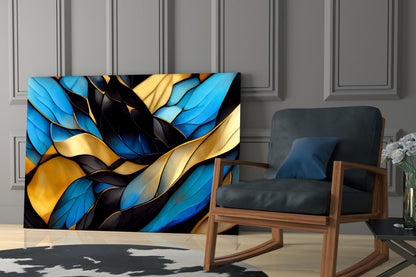 Leaves Glass Wall Art