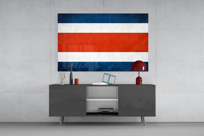 Thailand Flag Glass Wall Art