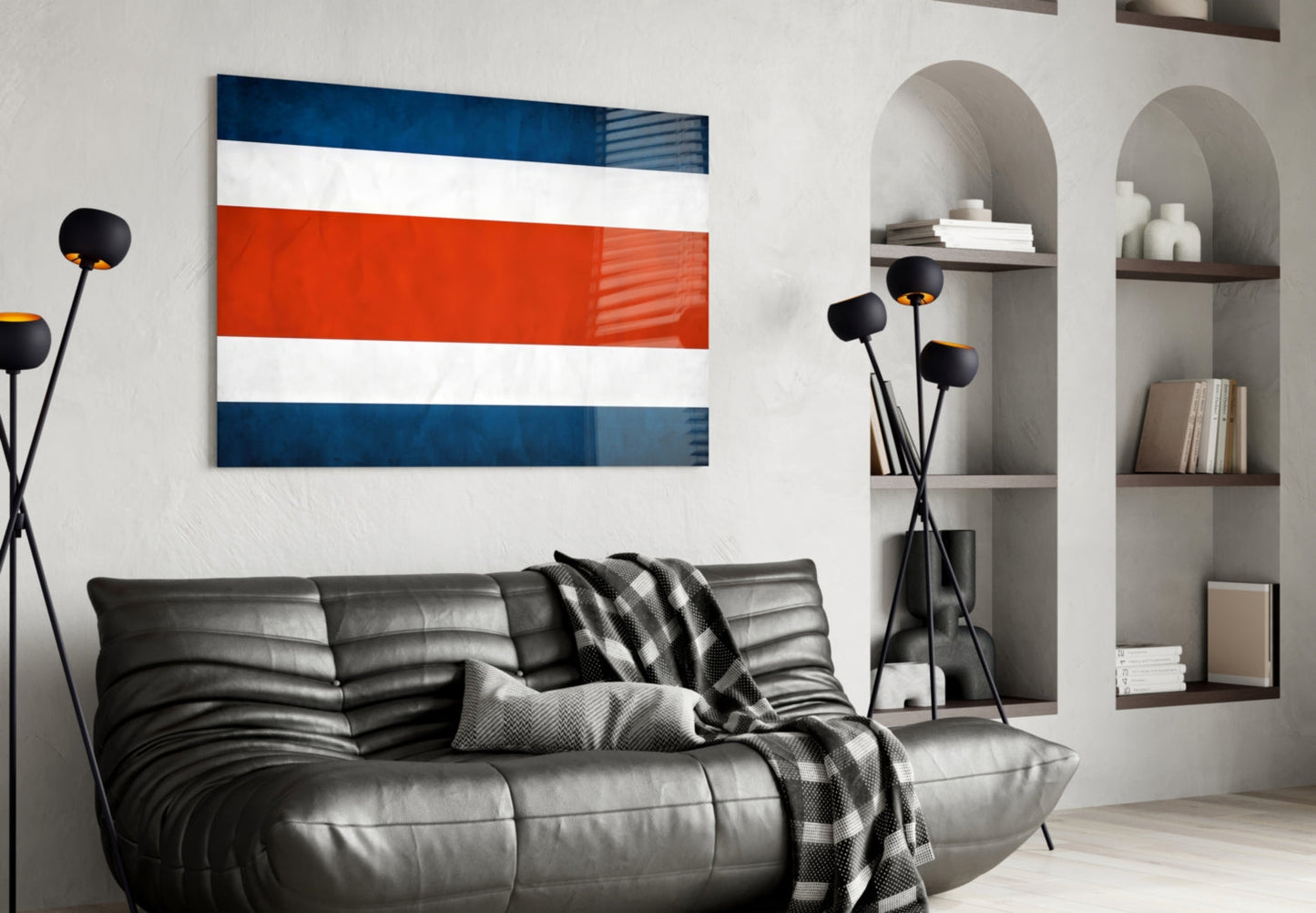 Thailand Flag Glass Wall Art