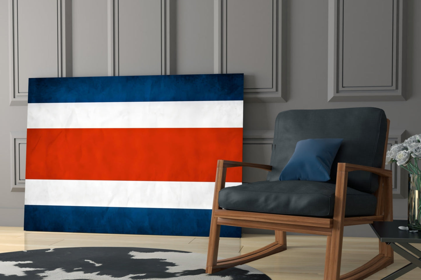 Thailand Flag Glass Wall Art