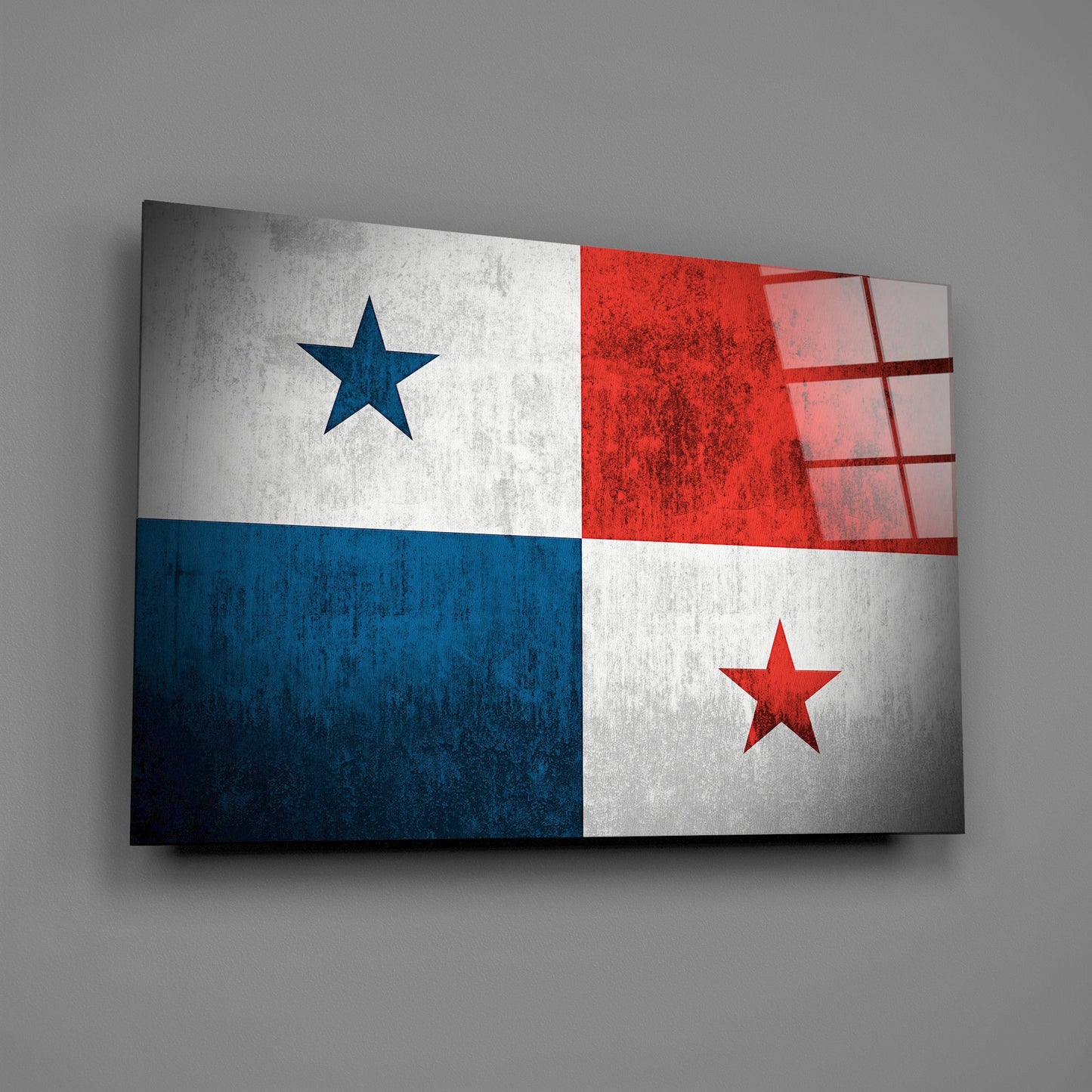 Panama Flag Glass Wall Art