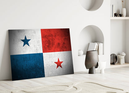 Panama Flag Glass Wall Art