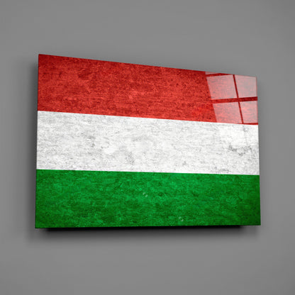 Hungary Flag Glass Wall Art