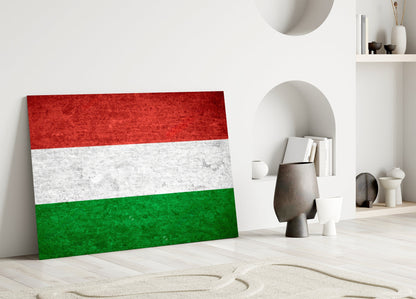 Hungary Flag Glass Wall Art