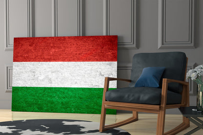 Hungary Flag Glass Wall Art