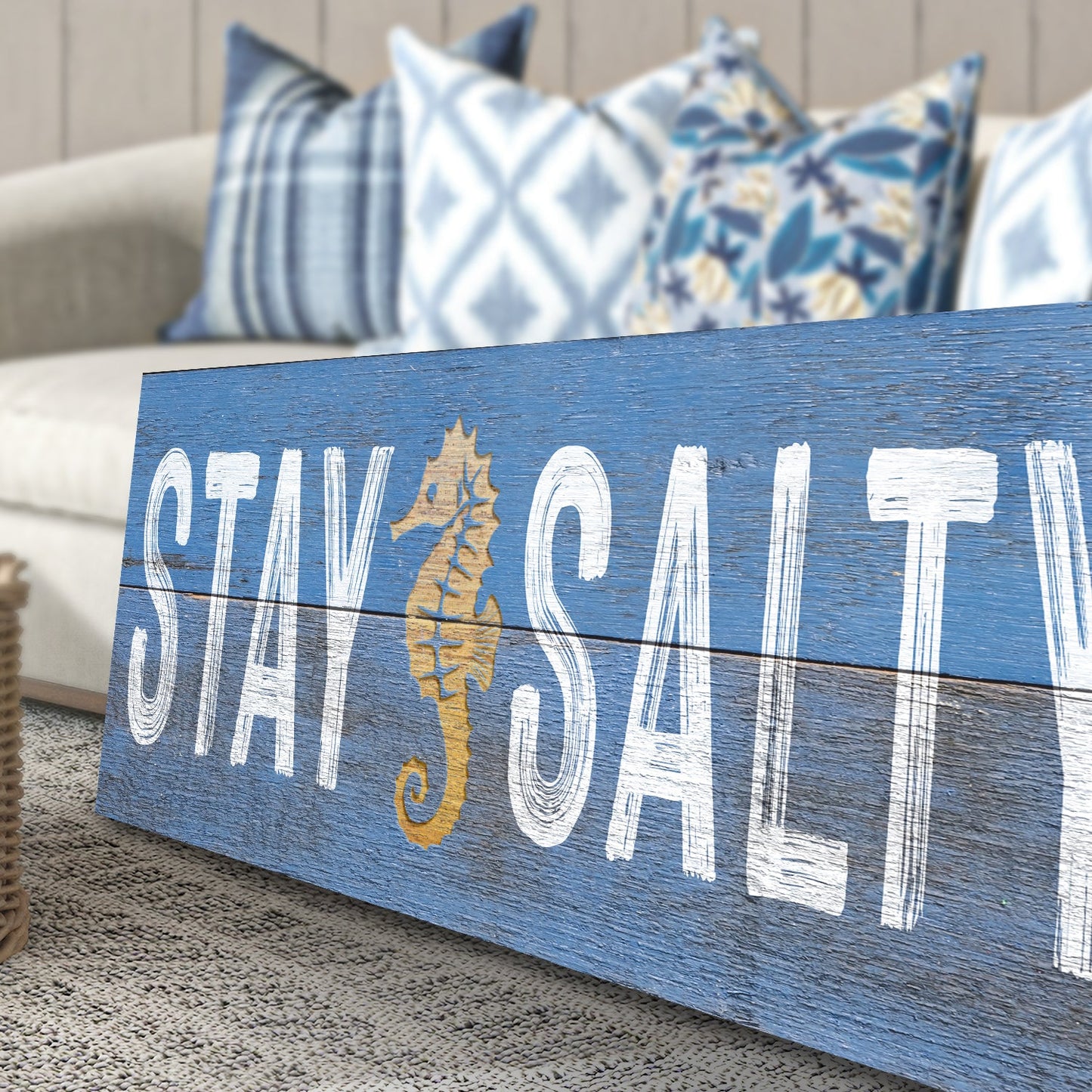 Stay Salty Coastal Breeze Canvas Wall Art