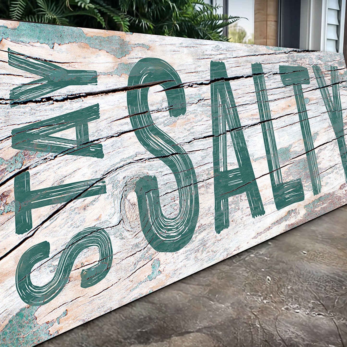 Stay Salty Beach House Canvas Wall Art
