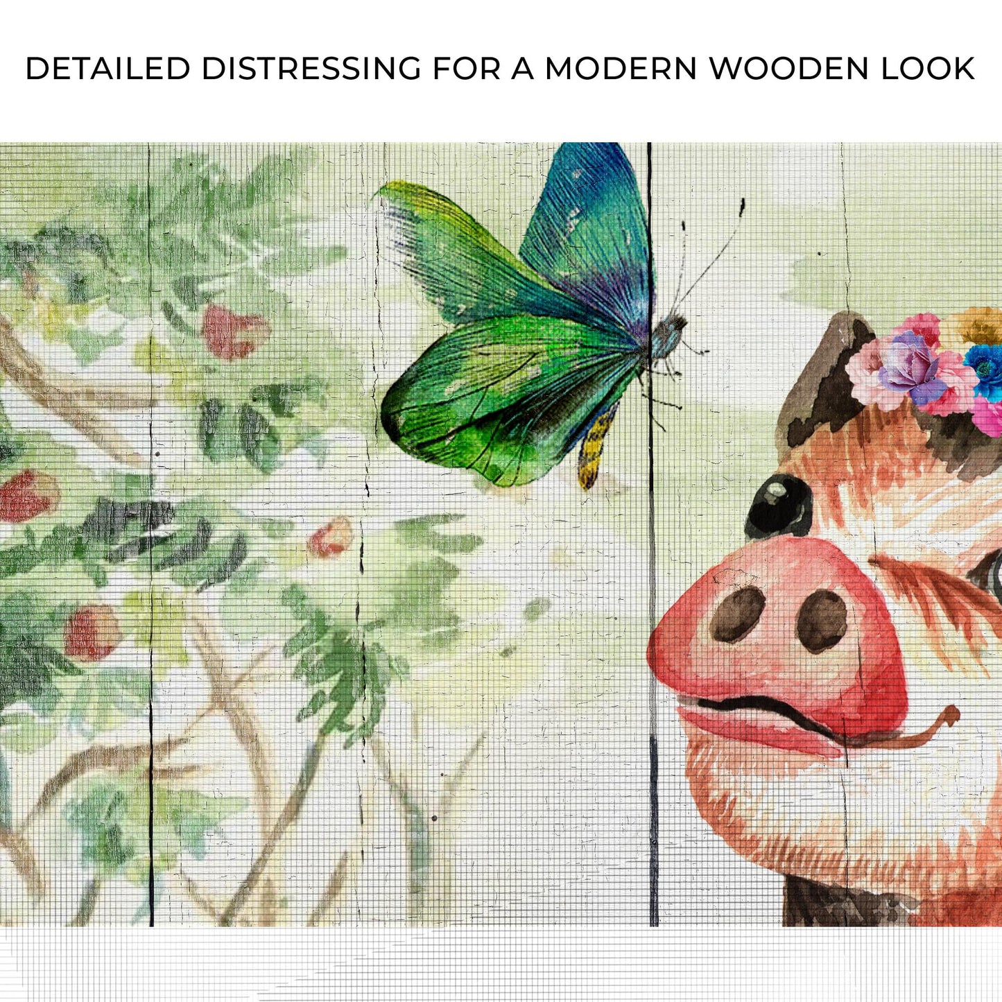 Cute Pig Canvas Wall Art