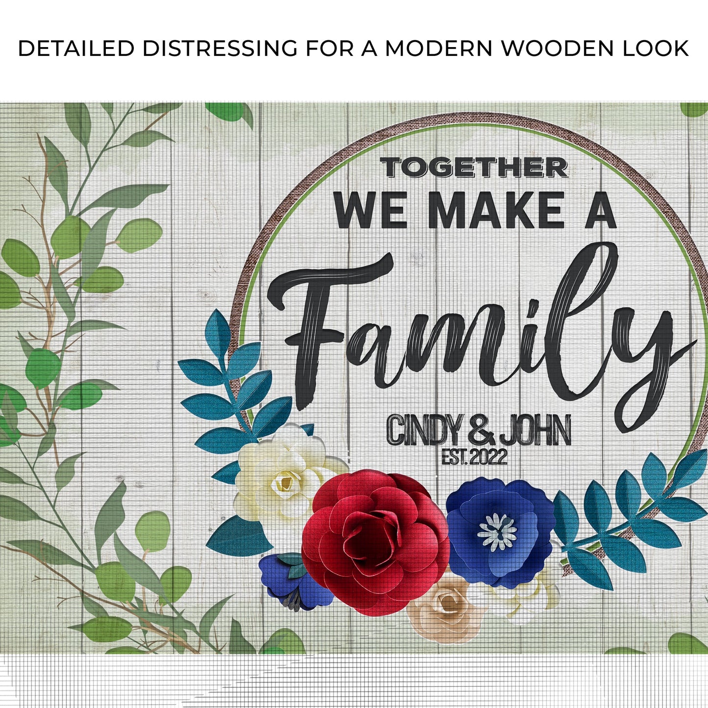 Together We Make A Family Canvas Sign