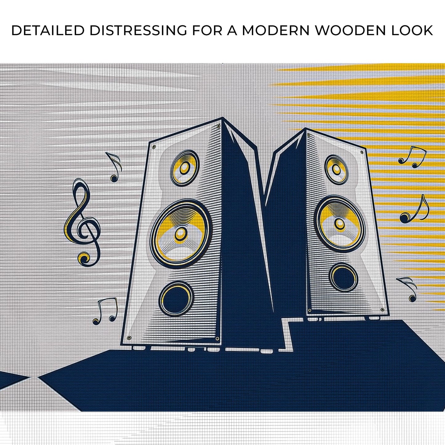 Music Speakers Pop Art Canvas Wall Art