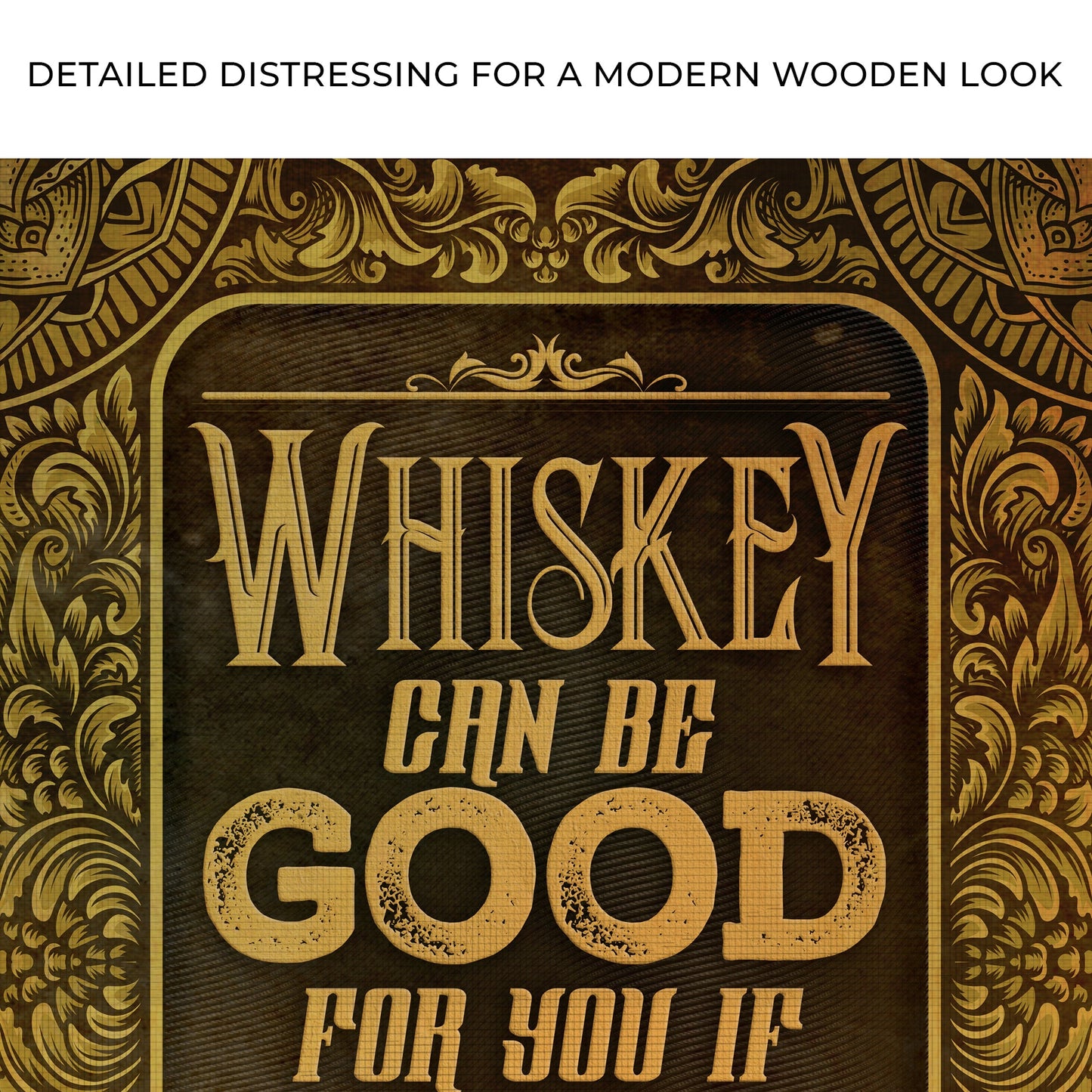 Whiskey Bar Vintage Canvas Wall Art